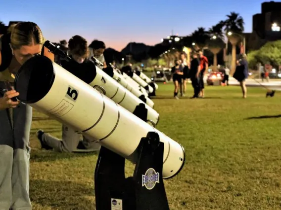 Telescopes on the UA Mall