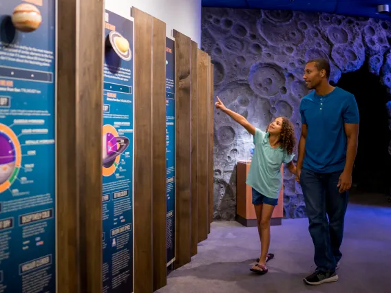 Father Daughter Walk down Flandrau Exhibit Hall