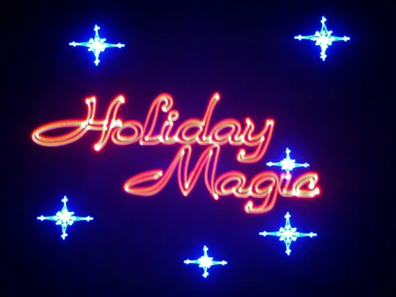 Holiday magic title screen