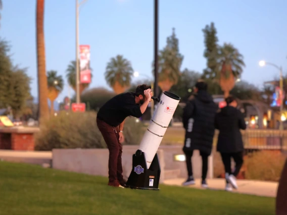 Telescope observing at Flandrau