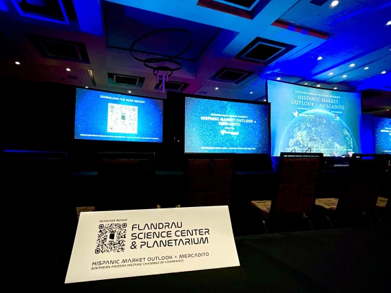More photos showing screen displays from event
