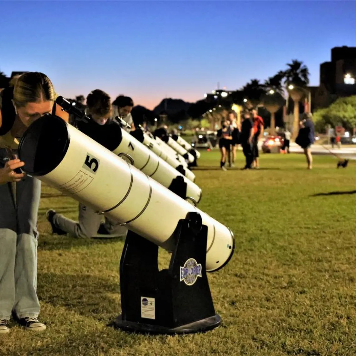 Telescopes on the UA Mall