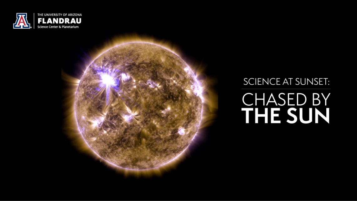 Science at Sunset chased by the sun