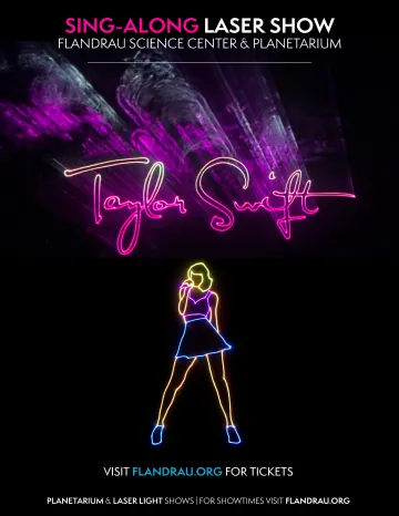 Laser Taylor Swift Sing Along Show Poster