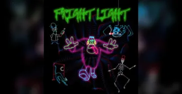 fright light laser show