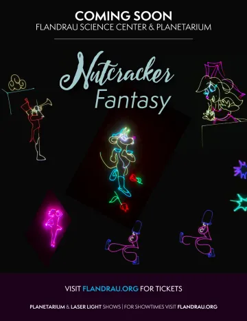 nutcracker fantasy laser show poster