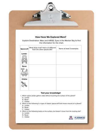 Clipboard with worksheet