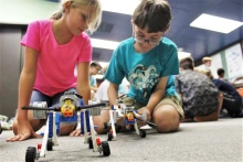 kids playing with legos